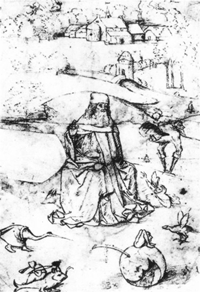 Temptation of St Anthony Sketch Hieronymus Bosch